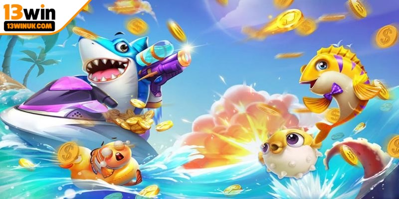 Bắn cá đại dương có phong cách phiêu lưu với các màn chia theo cấp độ